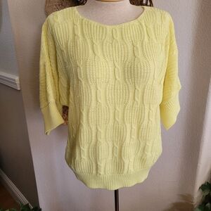 Vintage Billie Jo Soft Yellow Blousy Sweater